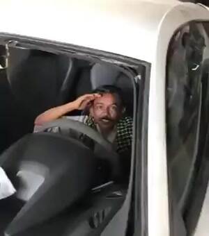 Showing off the new ride