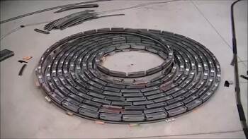 awesome toy train spiral