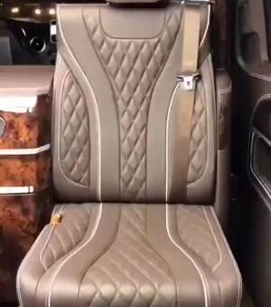 Cool folding seat in a Mercedes V class