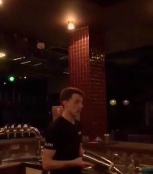 Bartender with some incredible skills