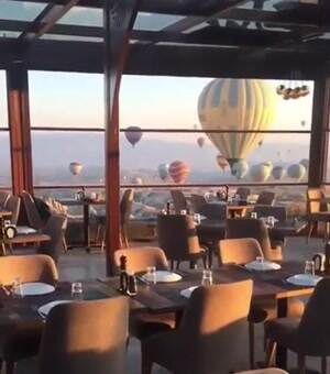 Hot air balloon festival in Turkey