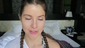 Amanda Cerny smiling a bit