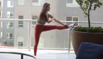 Some yoga poses Amanda Cerny