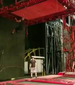 Very advanced trampoline skills