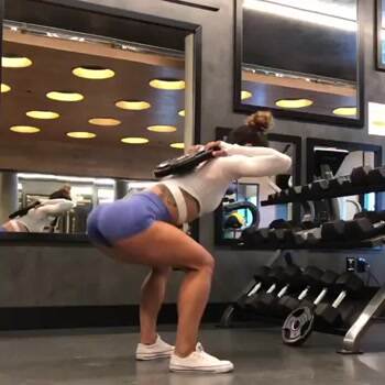 An intense leg workout