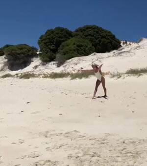 flipping off into the ocean