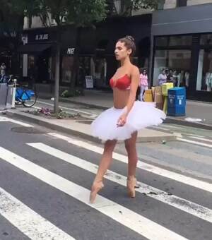 The tippy toe walk