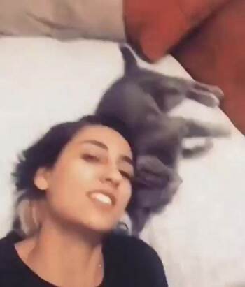 Smiling for the camera
