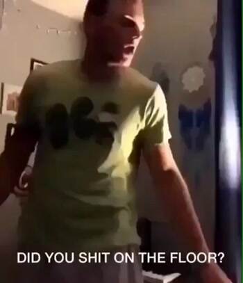 Did you shit on the floor