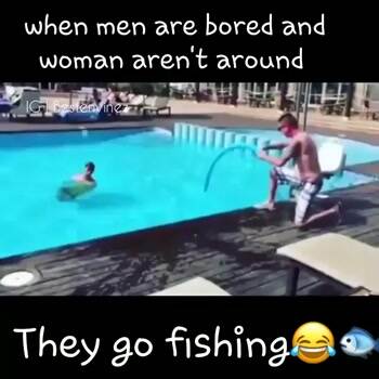 What men do when they are bored
