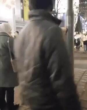 Handing out flyers in style