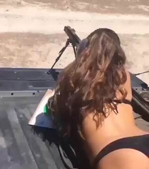 Taking her shot
