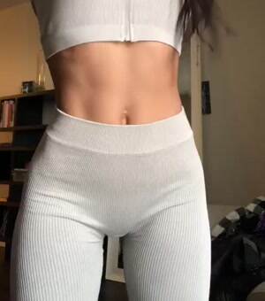 She works out