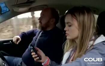 Can you keep your eyes on the road please