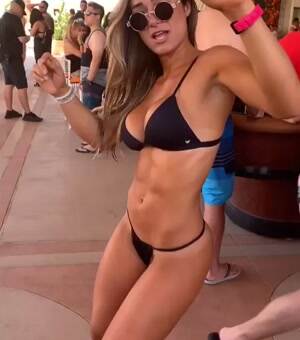 A fit little lady dancing the day away