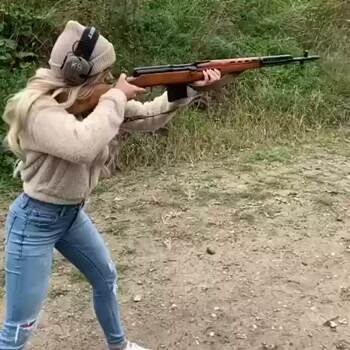 Slow motion shots fired