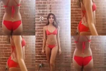 All her modeling poses in one