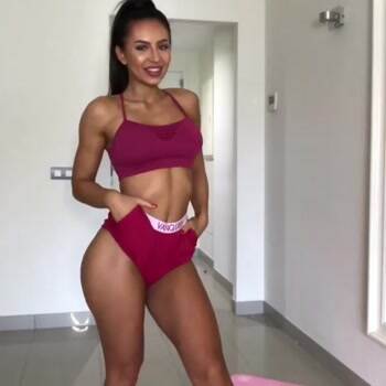 Cute with abs of steal