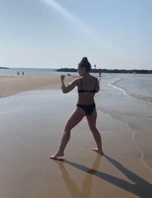 Boxing on the beach