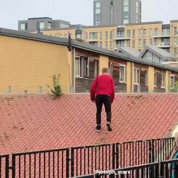 This guy does weird parkour