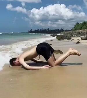 What is he doing