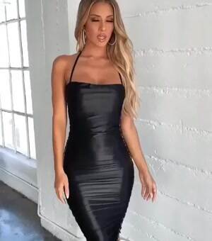 Slinky black dress