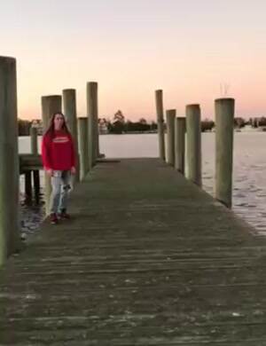 Showing off her flips
