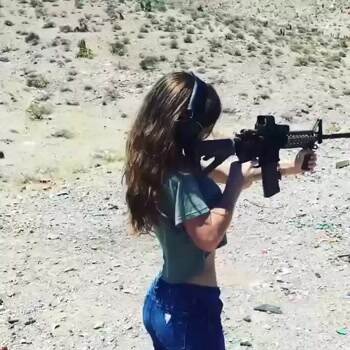 Target practice with Nikki