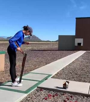 The old backwards shot