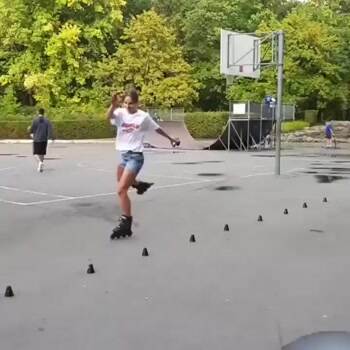 She is a good skater