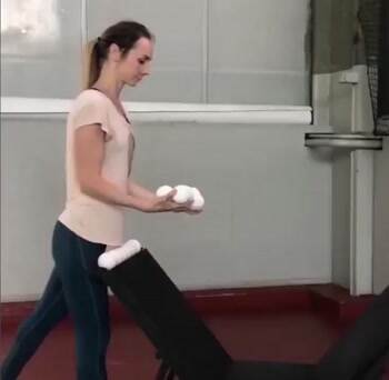 Some awesome juggling