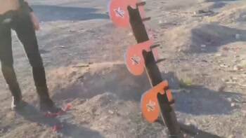 Some metal target practice