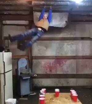 Hanging around like a monkey