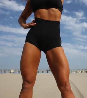 Some leg workout on the beach