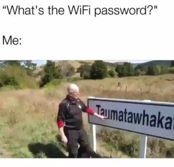 Your wifi password