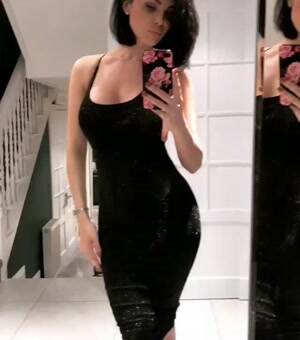 Her little black dress