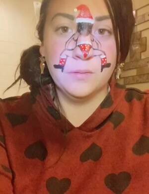 Doing her nose dance