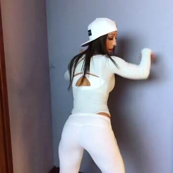 Sandra getting her dance on