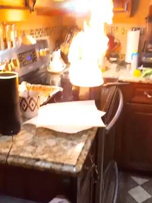 How not to put out a fire