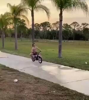 Playing catch with himself