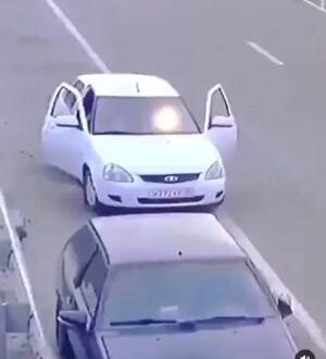 Fast moving cars