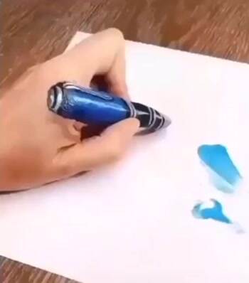That is a weird pen
