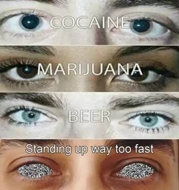 Standing up too fast
