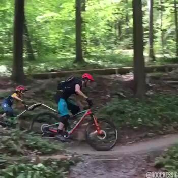 Biking with daddy