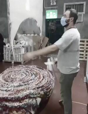 How to cut circle rugs