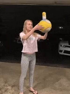 Showing off her latest trick