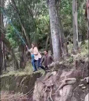 Get out of her way dude