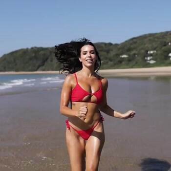 Running on the beach