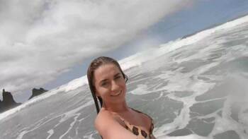 Selfie in the ocean