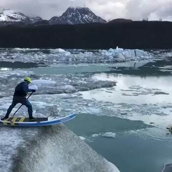 Riding an iceberg